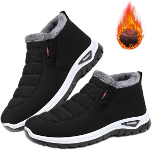 Women's Warm Sheepskin-Lined Boots, Comfortable Orthopedic Shoe for Women, Easy Wear Thermal Walking Booties