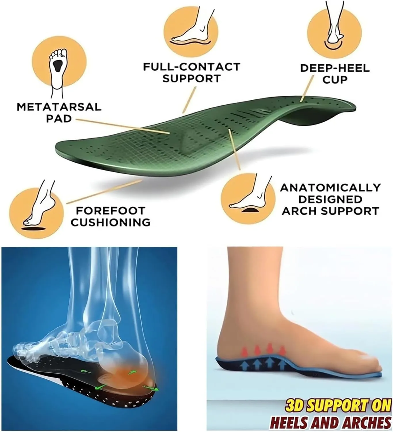 Women's Winter Plush Lined Flat Shoes Comfy Orthopedic Arch Support Outdoor Walking Shoes Classic Non-Slip Ankle Snow Boots