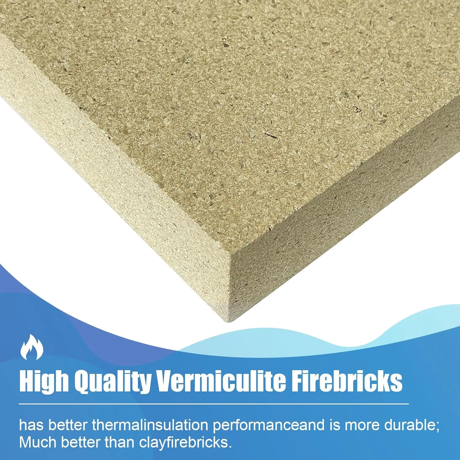 Woodstove Firebricks, Upgrade Fire Bricks Replacement for US Stove FBP6, Size 9" x 4-1/2" x 1-1/4", 12-Pack