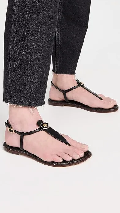 Worth the price Toe Ankle Edelman Thong Sandal Strap Open Future-proof Embellished Sam Flat Signet Black Gigi