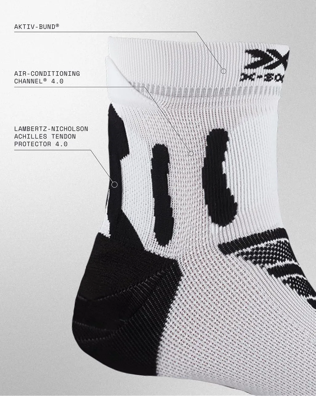 X-Socks® RUN PERFORMANCE Compression Athletic Running Quarter Socks Unisex