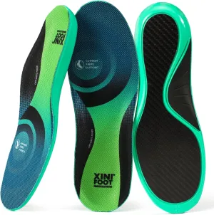 XINIFOOT Performance Insoles Carbon Fiber Shock Absorbing Sport Shoe Insoles for Running, Basketball, Athletics Arch Support Insoles Inserts for Hiking Boots or Shoes