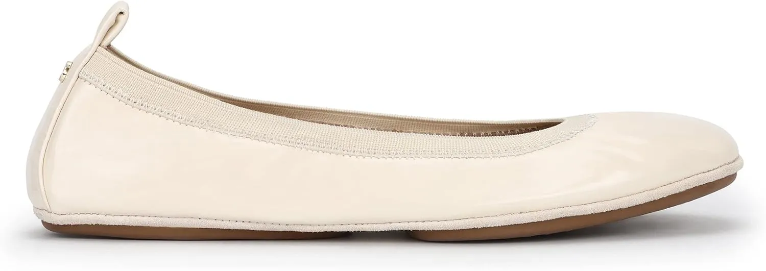 Yosi Samra Samara Women's Leather Metallic Foldable Ballet Flat