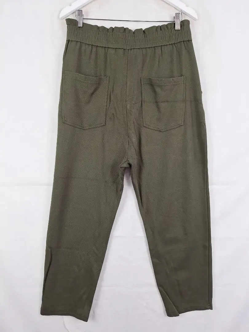 Zara Comfy Khaki Everyday Joggers Pants Size XL
