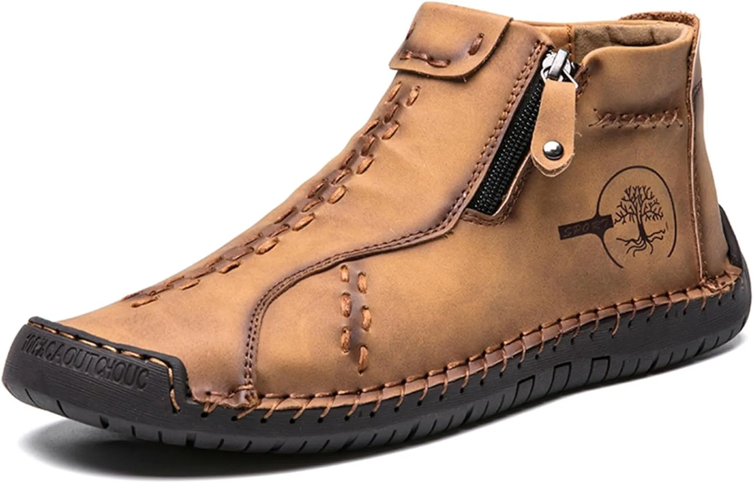 Zipper Women Ankle Boots, Renaissance Outdoor Casual Fashion Boot for Women Inspired from Medieval Shoes